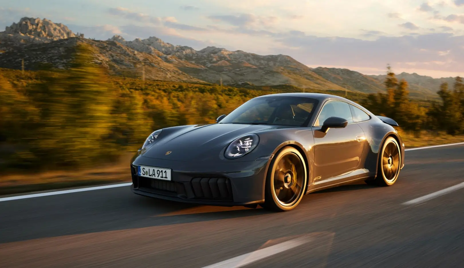 Porsche 911 Carrera photographed in profile